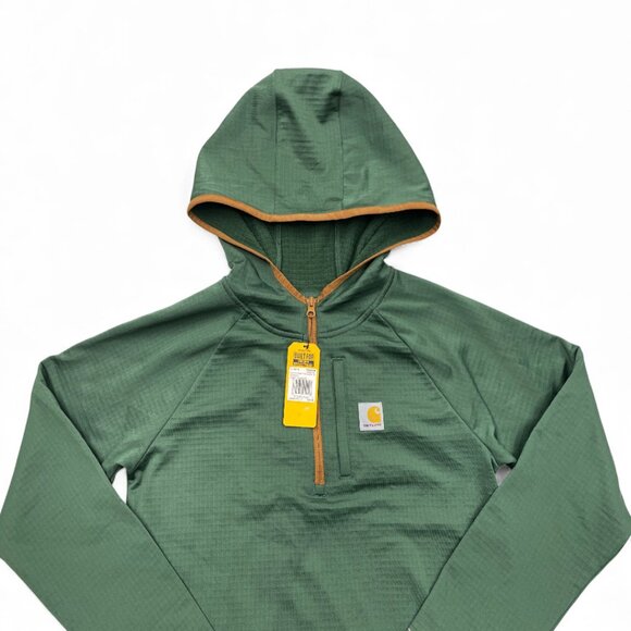 Carhartt Force Hooded Hoodie 1/4 Zip Pullover Sweatshirt Boys Youth Large 14-16 - Picture 2 of 7